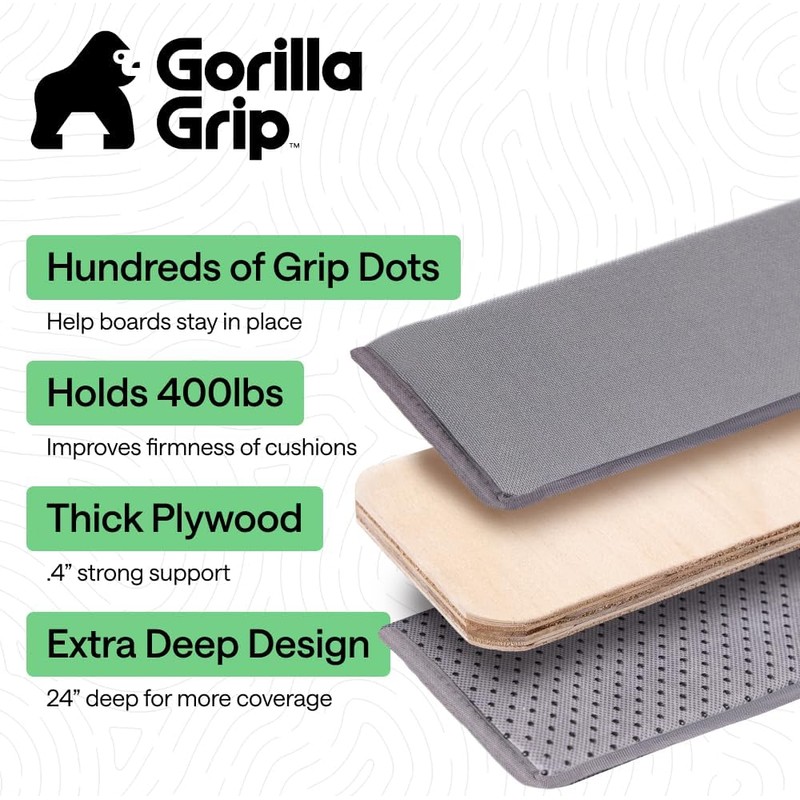 GORILLA GRIP Heavy Duty Couch Cushion Support Board to Fix