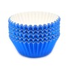 Mombake Standard Blue Foil Cupcake Cases Liners Muffin Baking Cups