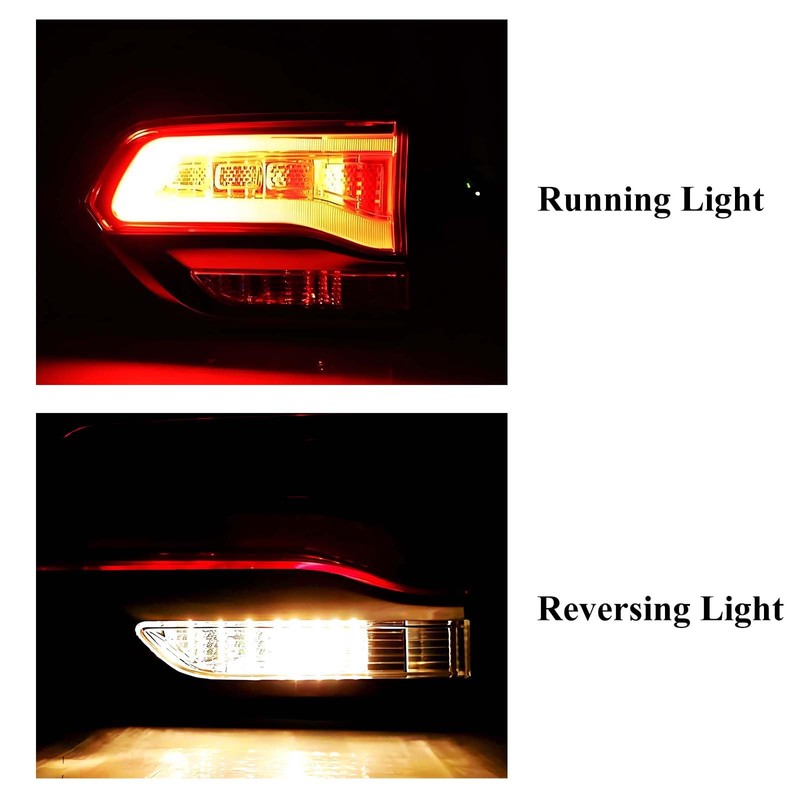corkiauto Tail Lights Assembly Compatible with 2014-2022 Jeep Grand Cherokee