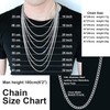 ChainsHouse Cuban Chain Made of 316L Stainless Steel Women's Men's