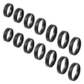UNICRAFTALE Pack of 14 Stainless Steel Plain Matt Band Ring 7 Sizes Laser Lettering Empty Finger Ring Metal Hypoallergenic Classic Wedding Ring for Jewellery Making, Metal