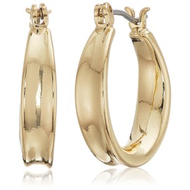 Napier Women's Gold-Tone Small Click It Hoop Earrings
