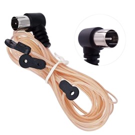 [Kanto Antenna Laboratory] FM Antenna, Radio Antenna, Indoor, High Sensitivity, F-Type [Male Plug] Multi-Manufacturer Versatility (FM01)