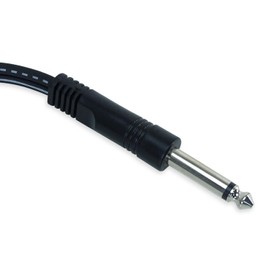 keepdrum YC017 Y-Adapter Splitter Cable 6.35 mm Mono Jack to Stereo RCA RCA Male