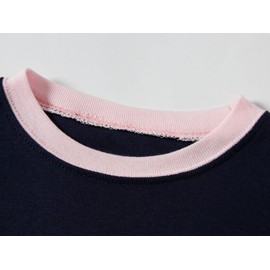 Girls Pajamas 100% Cotton Short Sleeve Toddler Summer Pjs Dolphin Sleepwear Size 12 Dark Blue