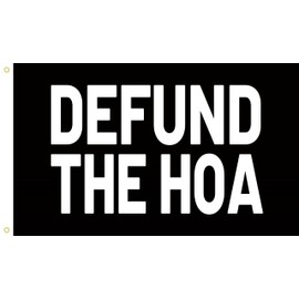 Defund the Hoa Flag 3x5 Ft Outdoor Indoor,Defund hoa Flags Tapestry For Wall Bedroom Living Room Outside Decoration