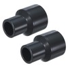 M METERXITY 2-Pack UPVC Reducer Pipe Fitting, 2"x1-1/2" Reducing Coupling