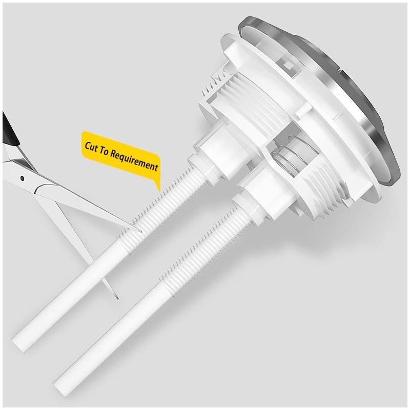 38mm Dual Flush Push Button, Replaceable Toilet Flush Button, Chrome