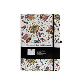 Dazzle Grid Hard Cover A5 PU Bullet Notebook Elastic Band Travel DottedÂ Journal Bujo