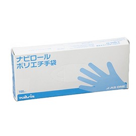 As One Navis 0-9866-03 Navi Roll Polyethylene Gloves, Small, Pack of 100