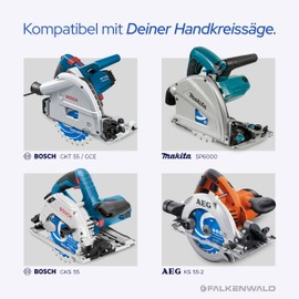 FALKENWALD® Circular Saw Blade 165 x 20 mm Ideal for Wood Coarse and Fine - Saw Blade 165 x 20 for Quick and Fine Cuts - Compatible with Makita Saw Blade 165 x 20 and Bosch Circular Saw Blade 165 x 20