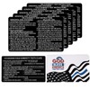 5PCS Black Metal SFST Card Law Enforcement Officers Police Standardized