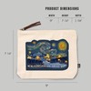 Lantern Press New Hampshire, Starry Night, Ski, 100% Cotton Zipper