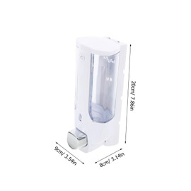 FELTECHELECTR Liquid Soap Dispenser Pump Wall-Mounted Soap Dispenser Bottle Foaming Soap Dispenser Abs Non Button Easy to Use for Bathroom