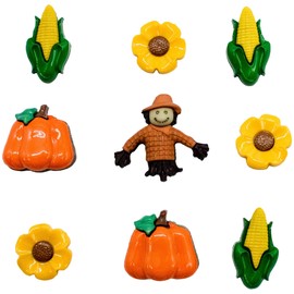 Buttons Galore & More Fall Novelty Button 50 Piece Assortment Buttons for Sewing and Crafts