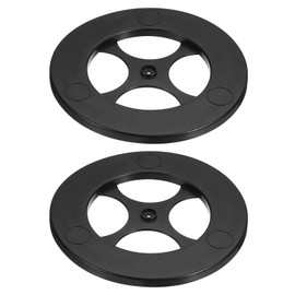 uxcell 2 Pcs Lazy Susan, 7 Inch Turntable Organizer 360 Degree Rotating Ball Bearing Turntable Organizer for Kitchen Cabinet Pantry Organization and Storage, Black