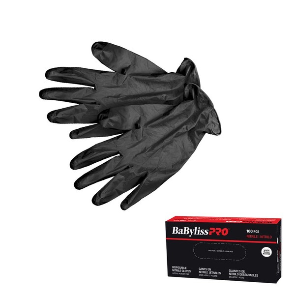 BaBylissPRO Disposable Nitrile Gloves, Small, 100 Count