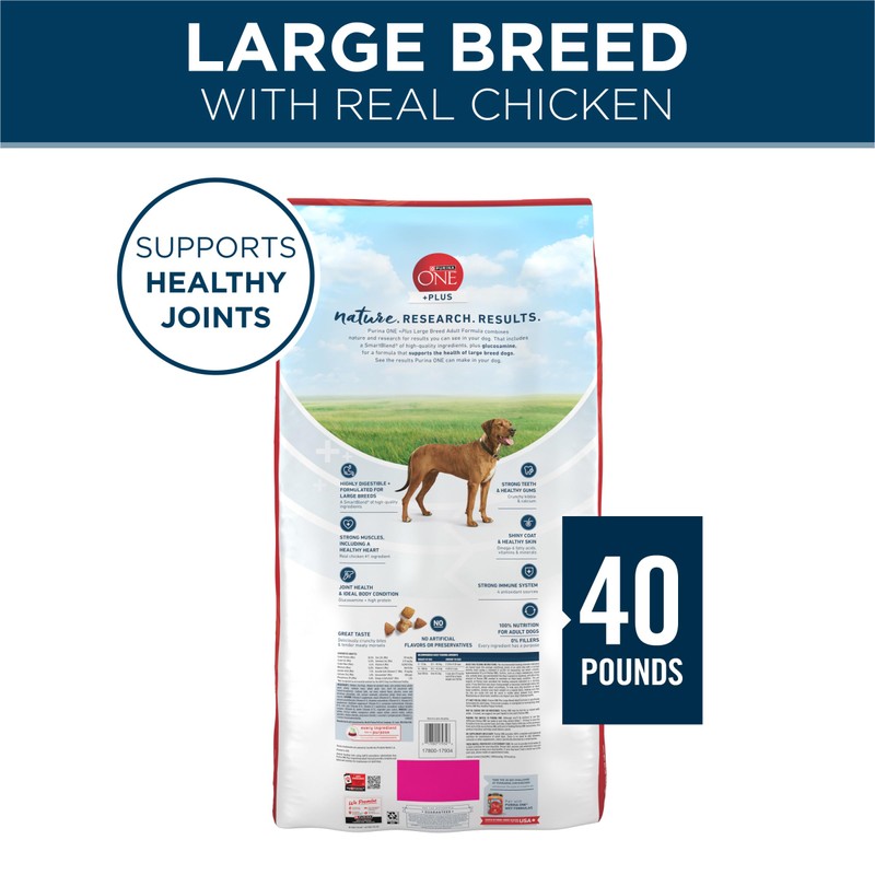 Purina ONE Plus Large Breed Adult Dog Food Dry Formula,