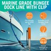 Better Boat Blue Marine Grade Bungee Dock Lines, 2 Pieces,