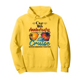 Our 18th Anniversary Cruise Vacation Husband Wife Couple Pullover Hoodie