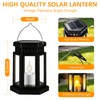 Solar Lanterns Outdoor Waterproof Lights, RGB Color Changing Light 2pack