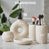 Terramoza Ceramic Bathroom Accessory Set, 5 Pcs - Soap Dispenser