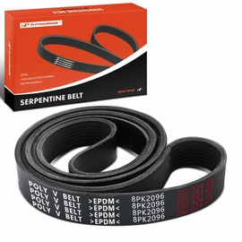 A-Premium Engine Serpentine Drive Belt Compatible with Freightliner, IC Corporation, International, Kenworth, Peterbilt & Sterling Truck Cars - M2 100, MT45, XC, 4300, K370, T270, 325, Acterra & More
