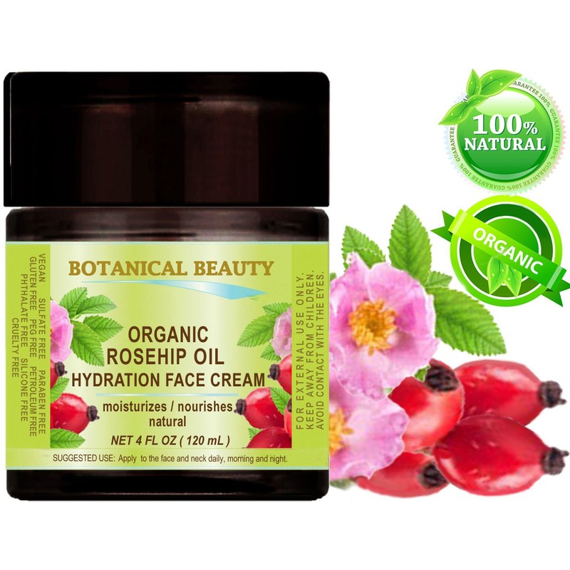 ORGANIC ROSEHIP OIL HYDRATION FACE CREAM. For Normal - Dry