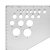 Alumicolor Aluminum 12 Inch Calibrated Drafting Triangle, 30/60/90 Degree