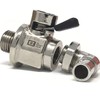 EZ-106(14mm-1.5) EZ Oil Drain Valve with removable L-Shape Hose End