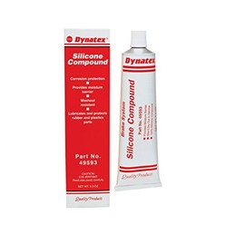 Dynatex 49593 Silicone Brake System Compound, 5 oz Tube, -40 to 400 Degree F, Translucent