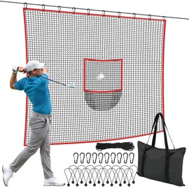 Golf Netting with Target Pocket, 10ft |15ft Golf Nets for Backyard Driving