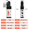 RIH Pneumatics Solenoid Valve 4V310-10 12V/24V/110V Series Single Coil Pilot-Operated