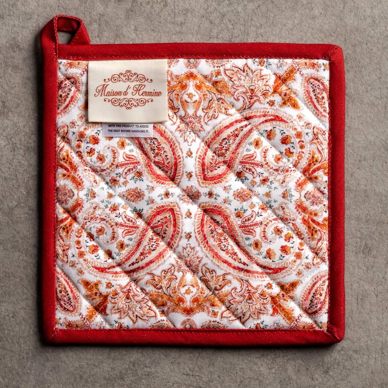 Maison d'Hermine Oven Gloves and Pot Holders Christmas Set