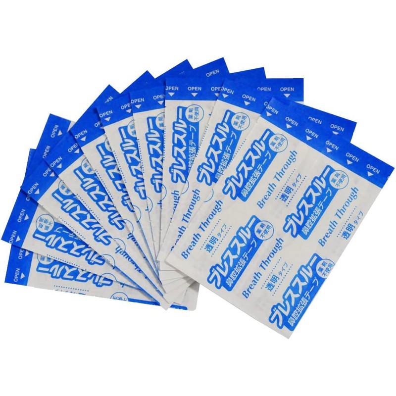 小久保工業所 ブレススルー (20枚入×2個セット / ラージ) 鼻腔拡張テープ いびき防止テープ 鼻づまり 薬剤不使用 (目立ちにくい透明タイプ)