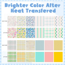 Tintnut Plaid Patterned Sublimation Ink Transfer Paper - 12 Sheets 12"x10", Easter Plaid Sublimation Transfer Paper Compatible with Cricut for DIY Mugs, Tumblers, Key Chain, T-Shirts