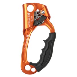 Rock Climbing Right Hand Ascender Multi Purpose Manual Outdoor Mountaineering Tree Hand Ascender Orange