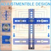 TOOMOD Cabinet Hardware Doweling Jig ，Adjustable Cabinet Template Tool for