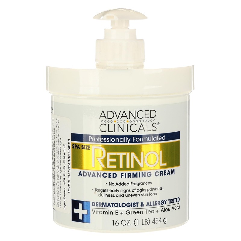 ADVANCED CLINICALS CREMA CORPORAL RETINOL REAFIRMANTE CON VITAMINA E, TE