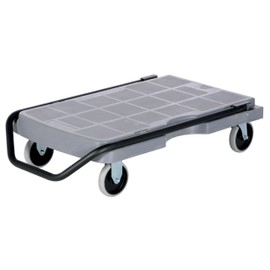 Vestil PC-60 Versatile Platform Truck with Fold Down Handle, 600 lbs Capacity, 31-1/2" Length x 20-1/2" Width x 8" Height Deck