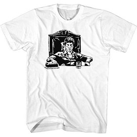 DressCode Scarface - Mens Tonyatdesk T-Shirt, Size: XXX-Large, Color: White