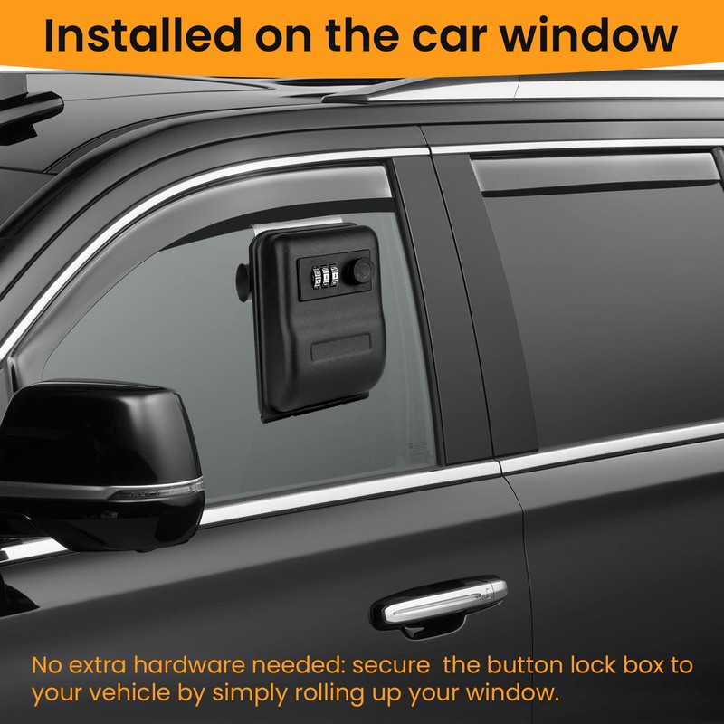 Car Window Lock Box, Key Locks Box Car, Three Digit