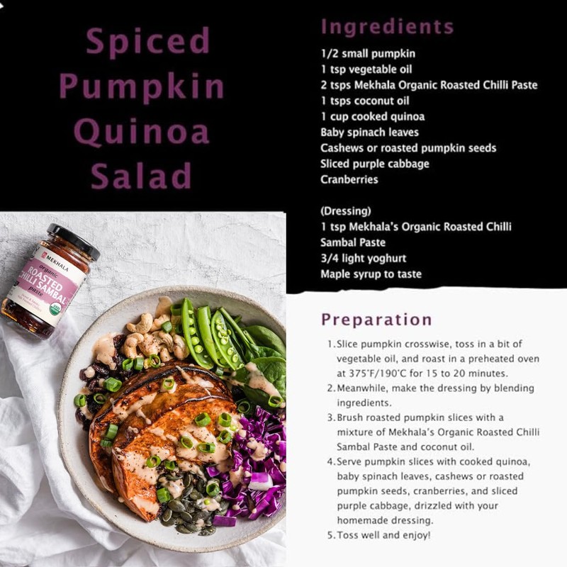Mekhala Organic ROASTED SWEET Chili Paste Condiment Gluten-Free Versatile Vegan
