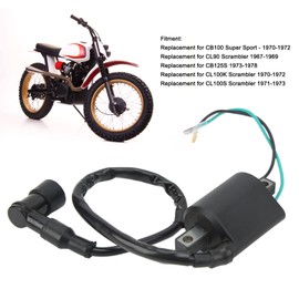 Ignition Coil, Yctze Motorcycle 6V Ignition Coil Module 30530‑330‑003 Replaces CB100 Supersport 1970‑1972
