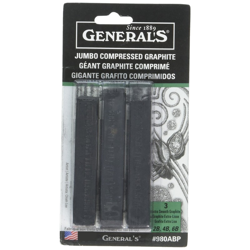 2-Pack - General's 980ABP Jumbo Graphite Sticks 3/pk