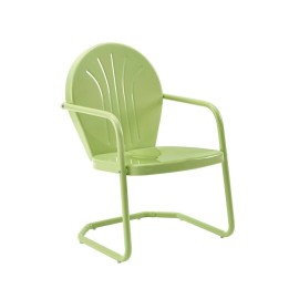 Crosley Furniture Griffith Outdoor Metal Armchair Key Lime Gloss