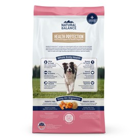 Natural Balance Health Protection Dry Dog Food – Whole Body Health, Easy on Digestion Dog Food Made with Salmon, Brown Rice & Pumpkin for Dogs - 22lbs.