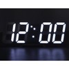 3D LED Digital Clock Time Date Temperature Display Voice Control