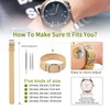 ULLCHRO Unisex Perlon Nylon Bracelet with Stainless Steel Silver Buckle,