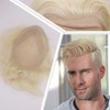 Civmo Men toupee Toupee for Men Wigs Hand Tied Swiss